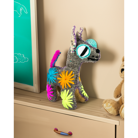 Coco the Chihuahua: Repurposed Wool Boho Decor - Mexico