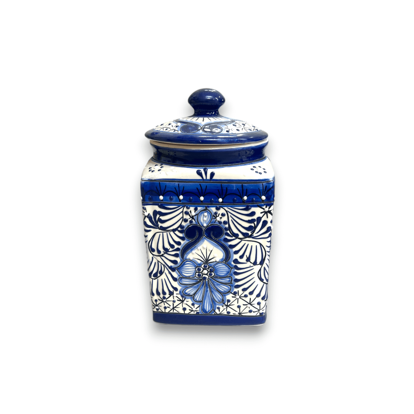 Handmade Blue Canister Set | Talavera Pottery