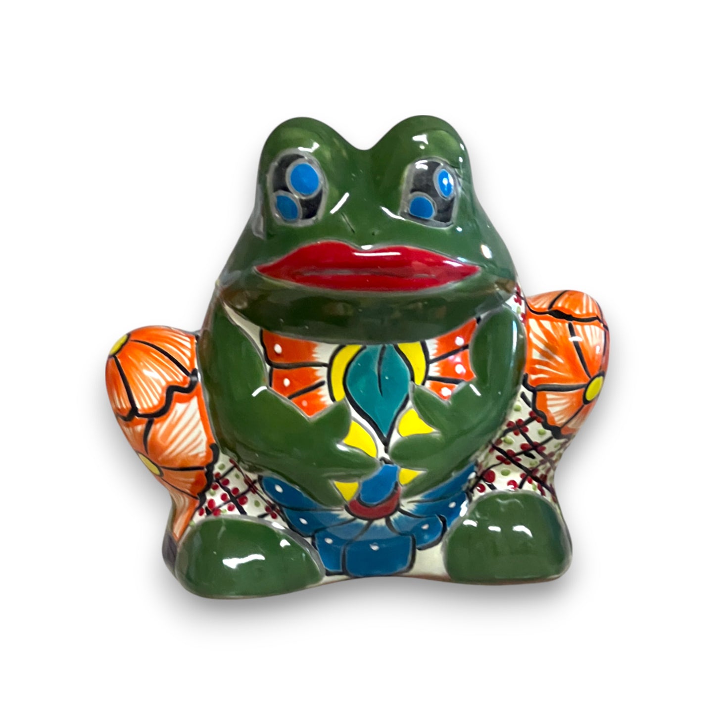 Talavera Frog Planter | Colorful Handmade Mexican Pottery