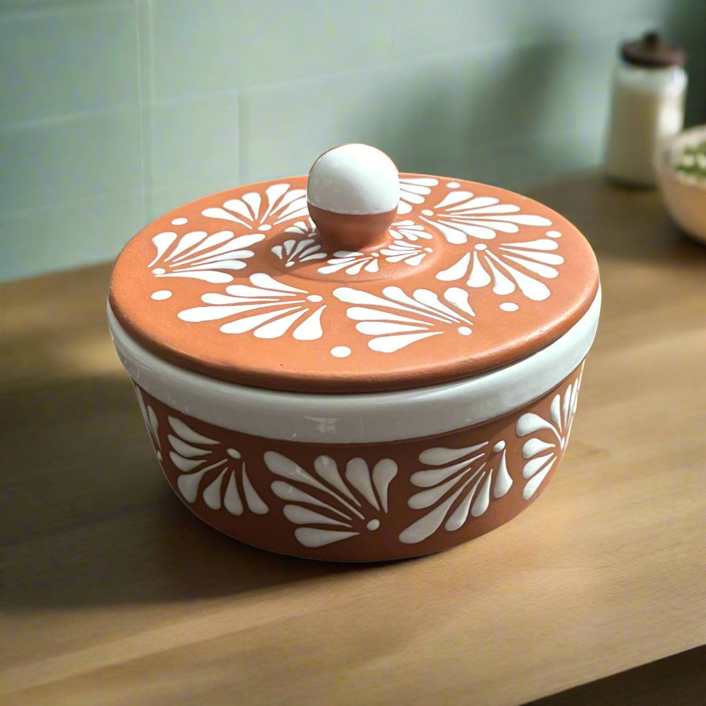 Talavera Tortilla Warmer | Handmade Terracotta Food Warmer