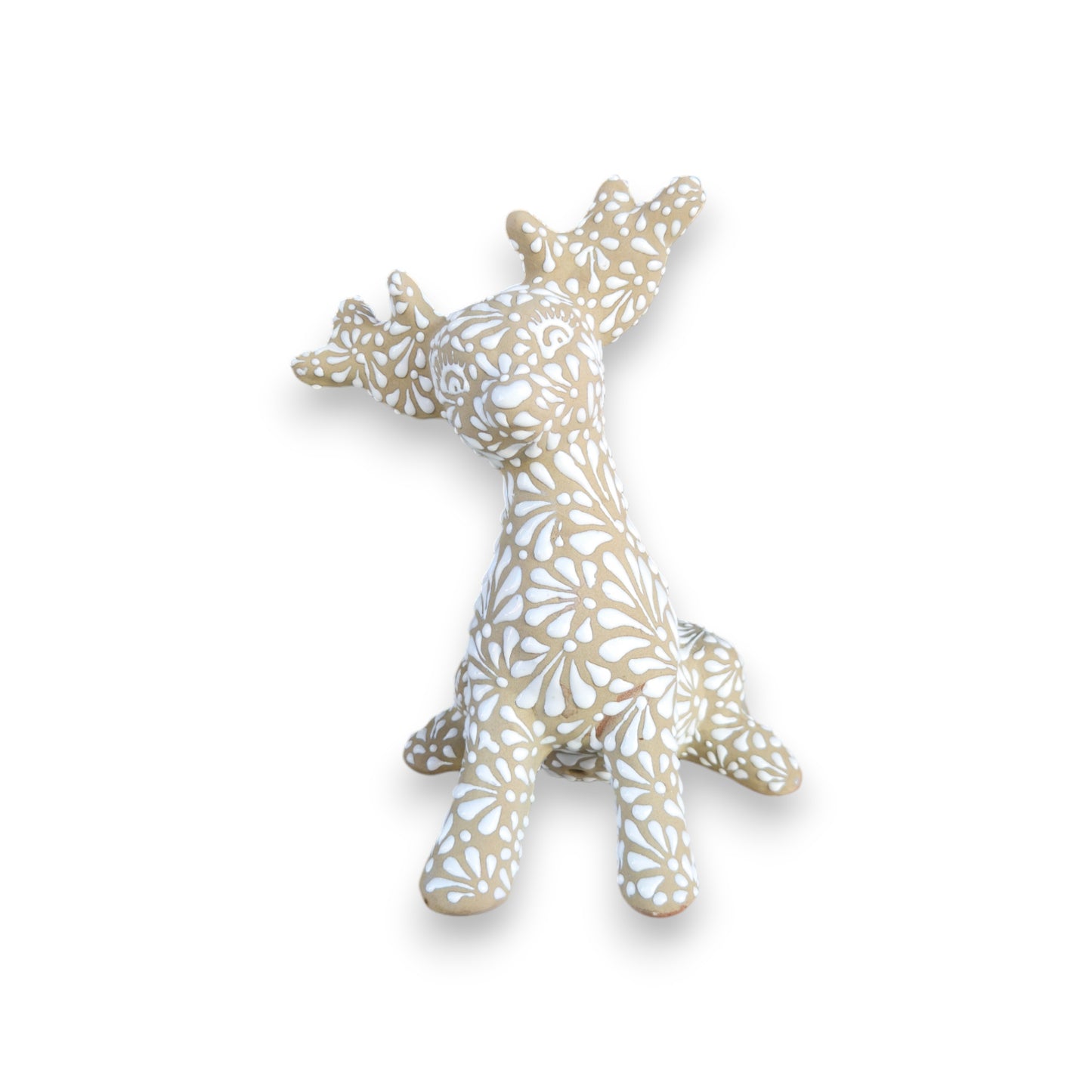 Talavera Reindeer Trio | Hand-Painted Christmas Relief Set