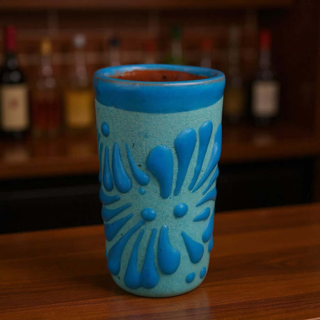 Blue Talavera Shot Glass | Hand-Painted Baby Shower Favor