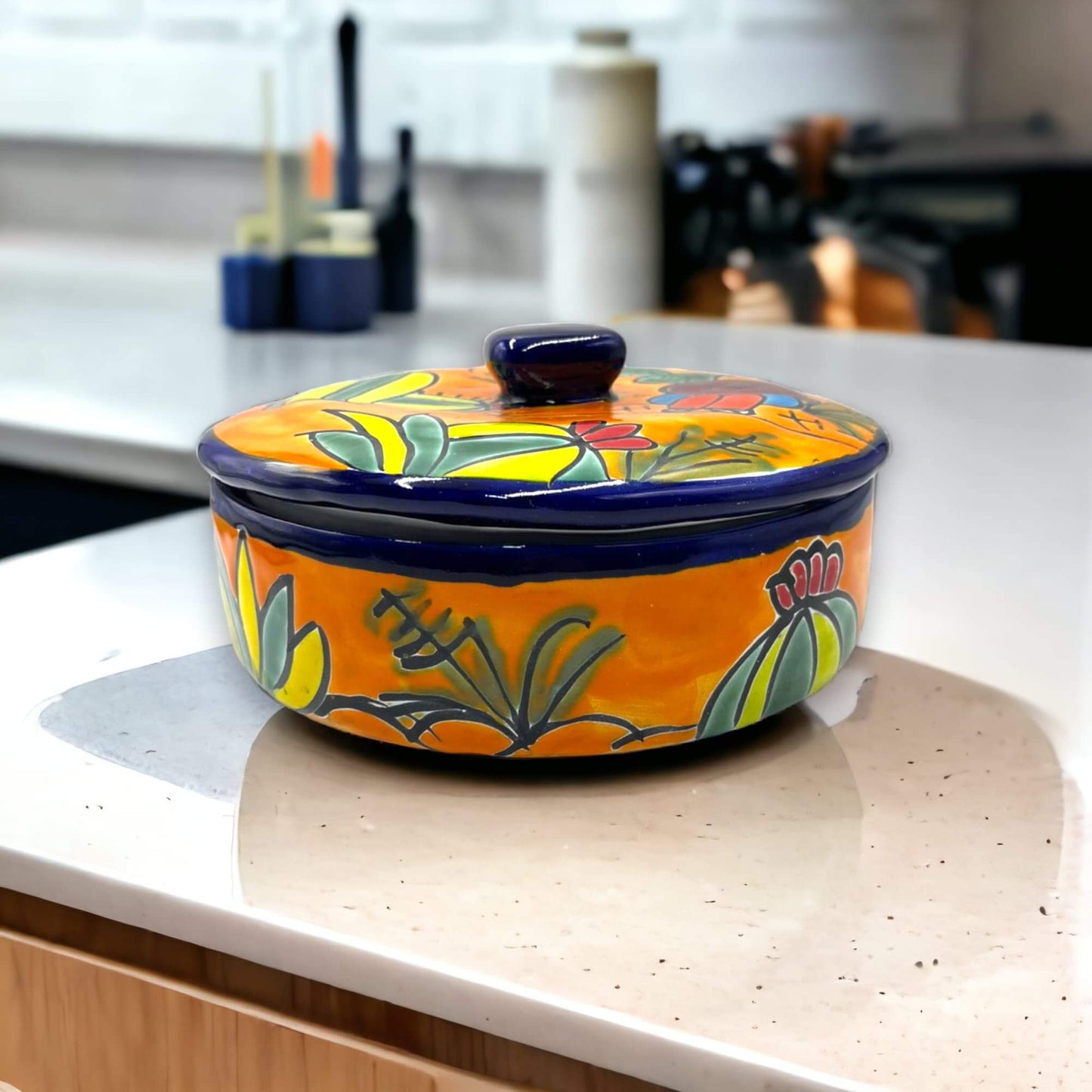 Handcrafted Talavera Tortilla Warmer - Panchito