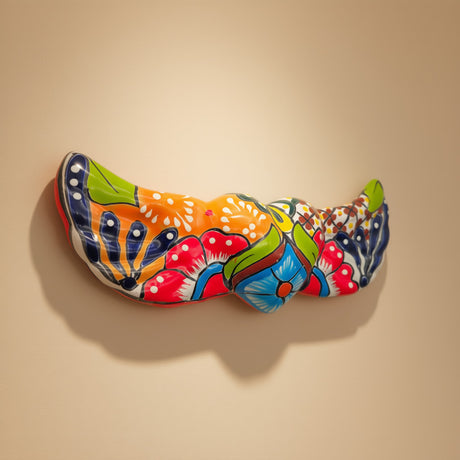 Talavera Winged Heart | Hand-Painted Mexican Ceramic Art