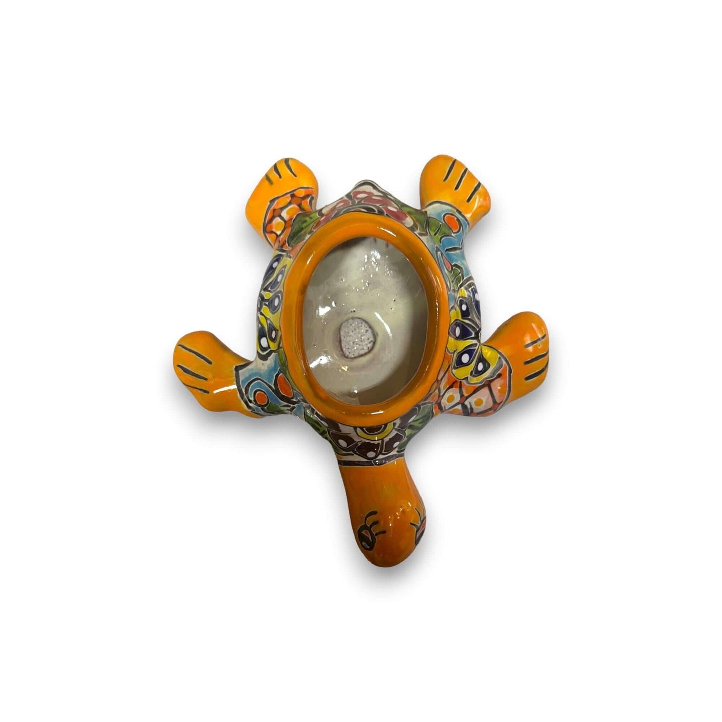 Hand-Painted Talavera Sea Turtle Planter