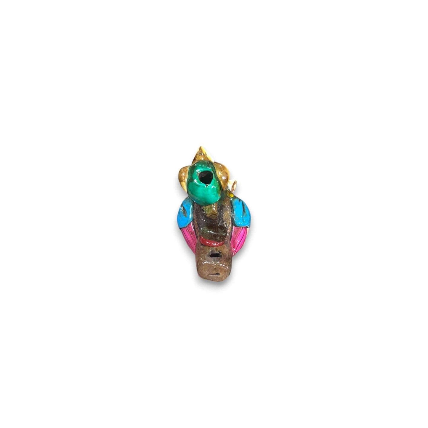 Small Aztec Bird Whistle | Handcrafted Cultural Ceramic Decor - colorful handpainted Aztec bird whistle from Guanajuato, Mexico