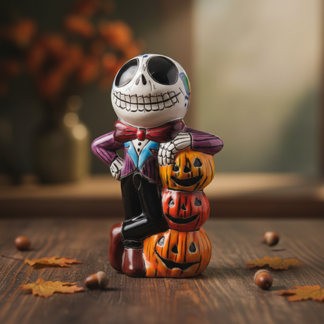 Handmade Talavera Skeleton Statue - lifestyle product view 1