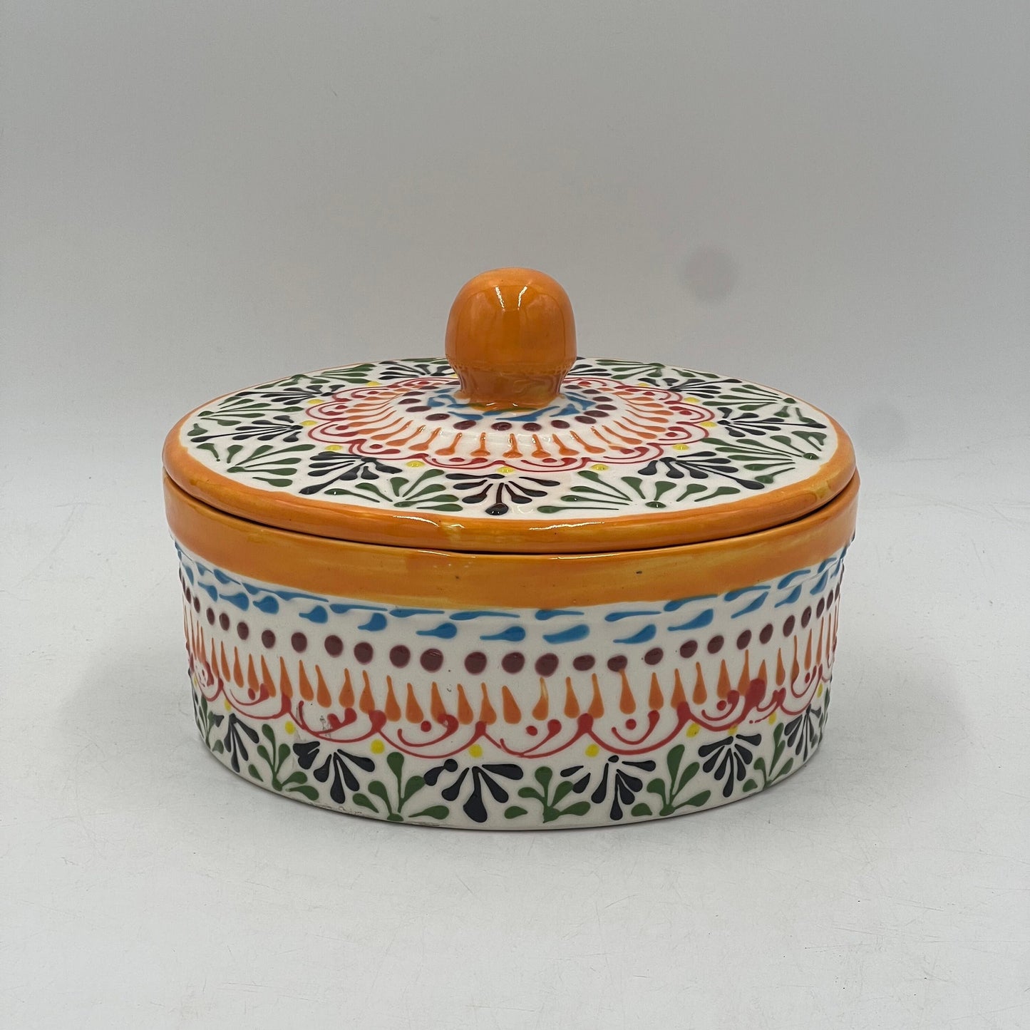 Handmade Talavera Tortilla Warmer - Mexican Pottery