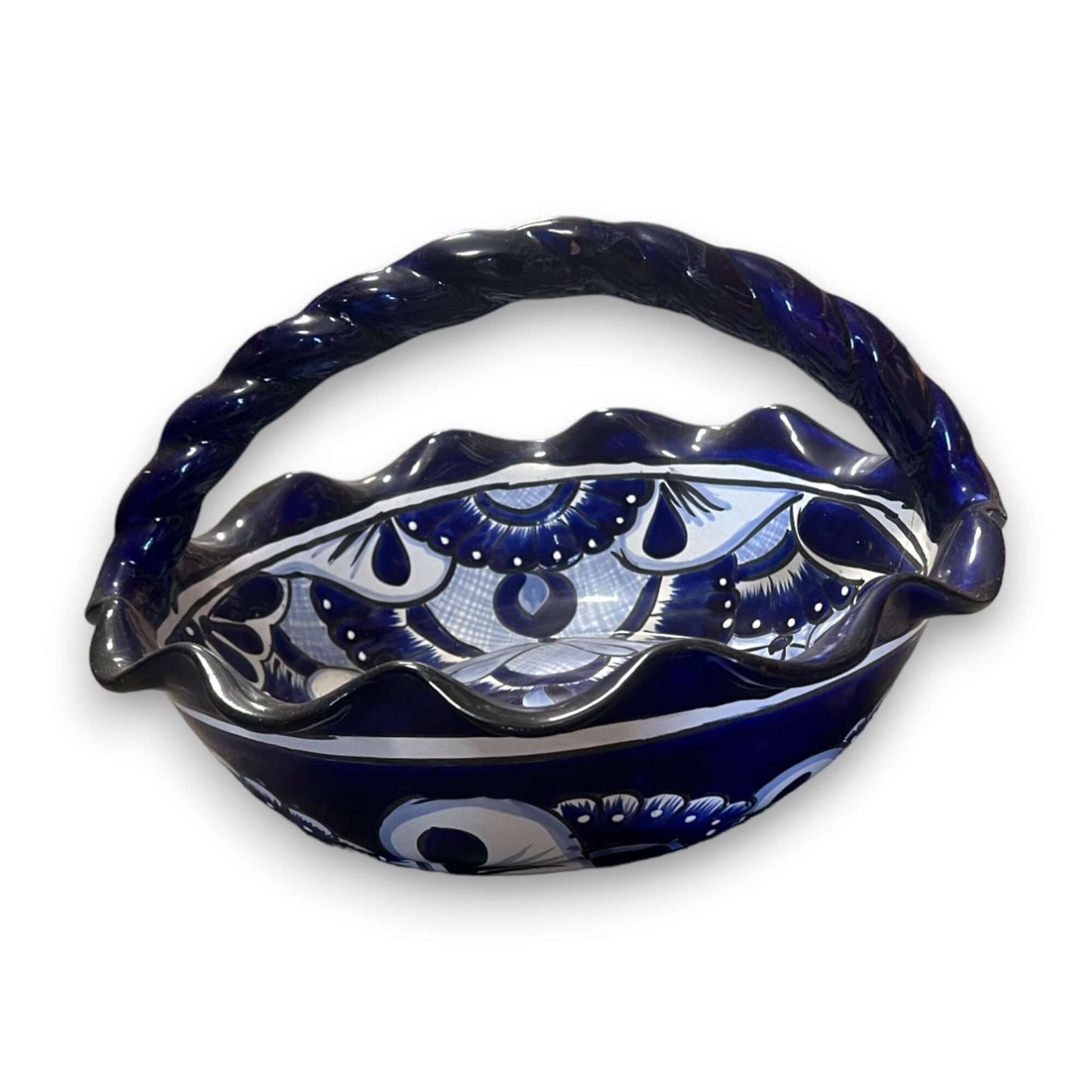 Talavera Fruit Basket - Hand-Painted Artistry