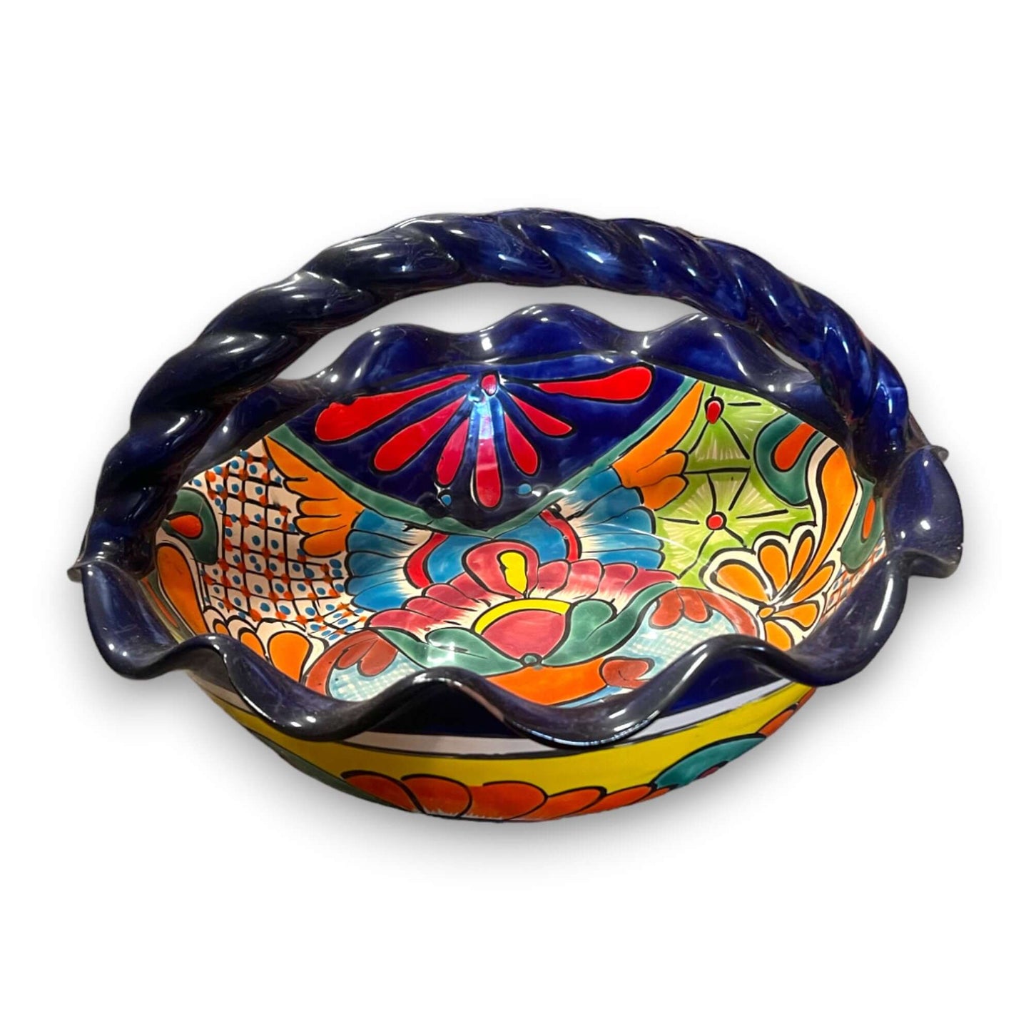 Talavera Fruit Basket - Hand-Painted Artistry