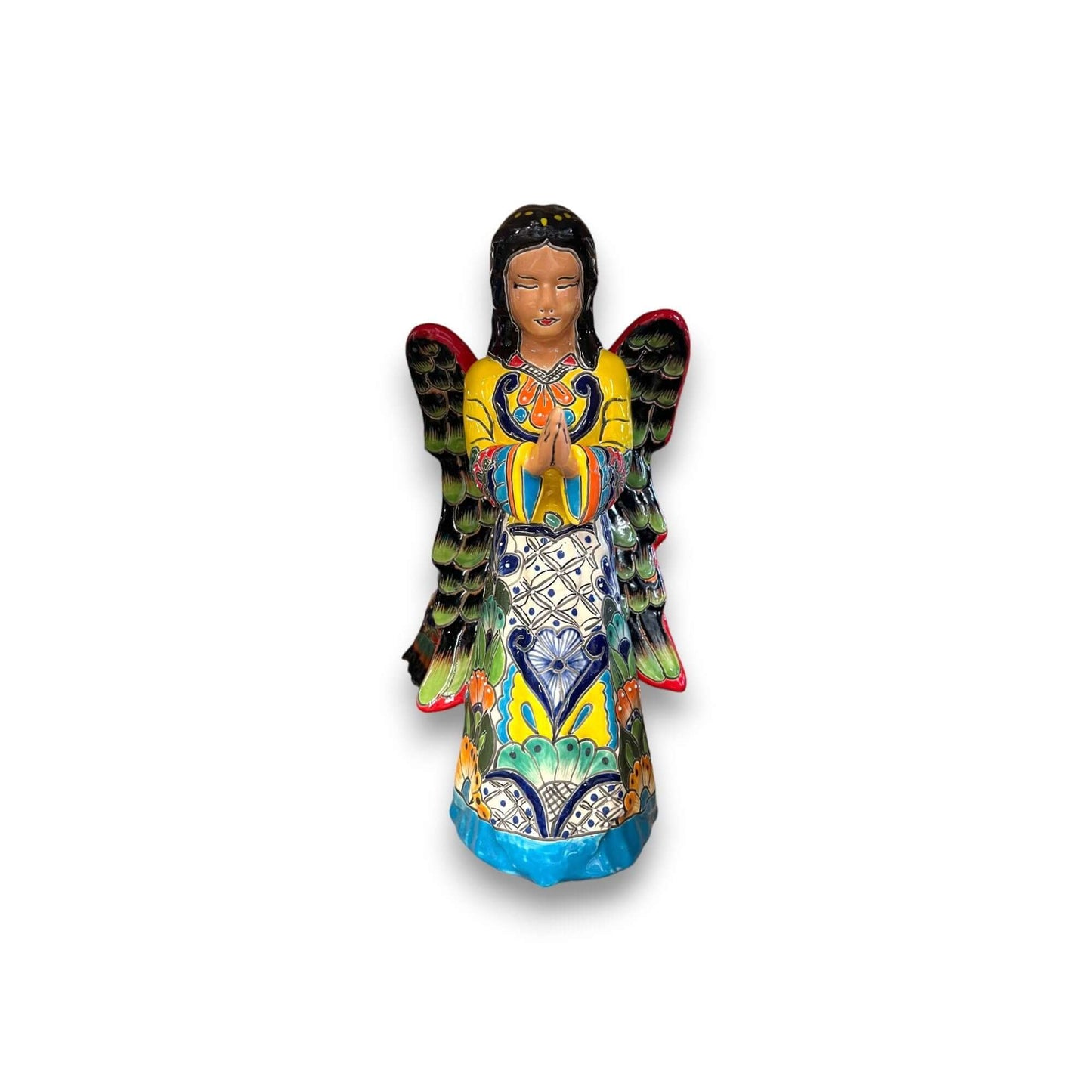 Handcrafted Talavera Angel | Medium Art Piece