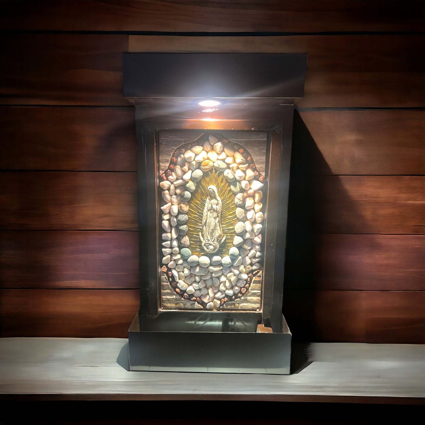 Handcrafted Virgin Mary Fountain | Artisan Decor