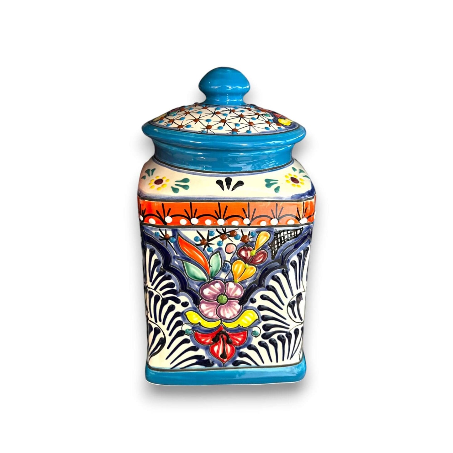 Light Blue Talavera Canister Set | Handmade