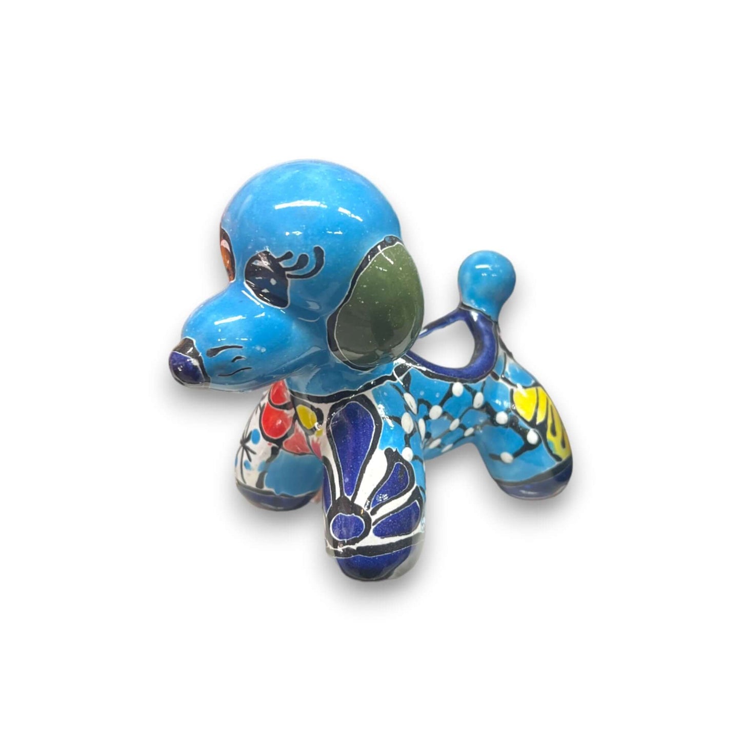 Vibrant Talavera Poodle Planter - Small & Hand-Painted