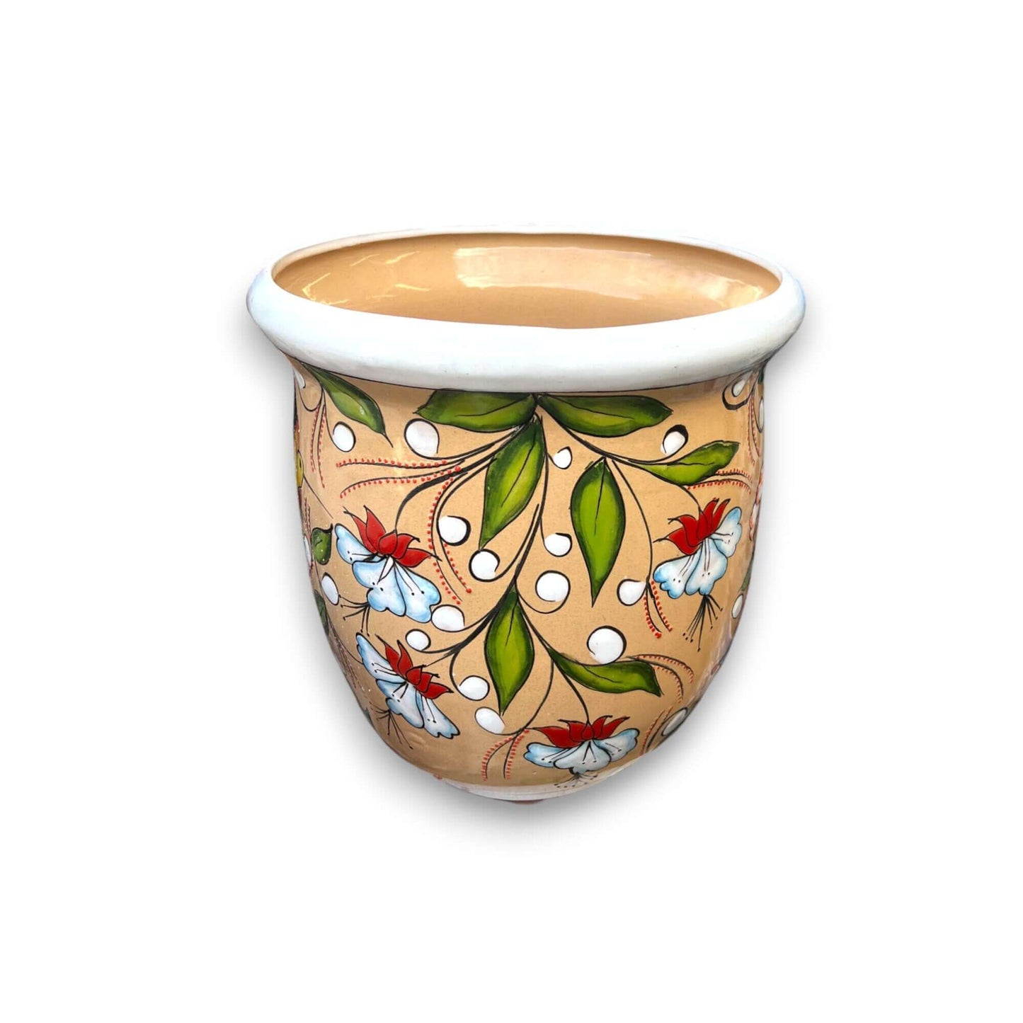 Vibrant Talavera Hand-Painted Flower Pot