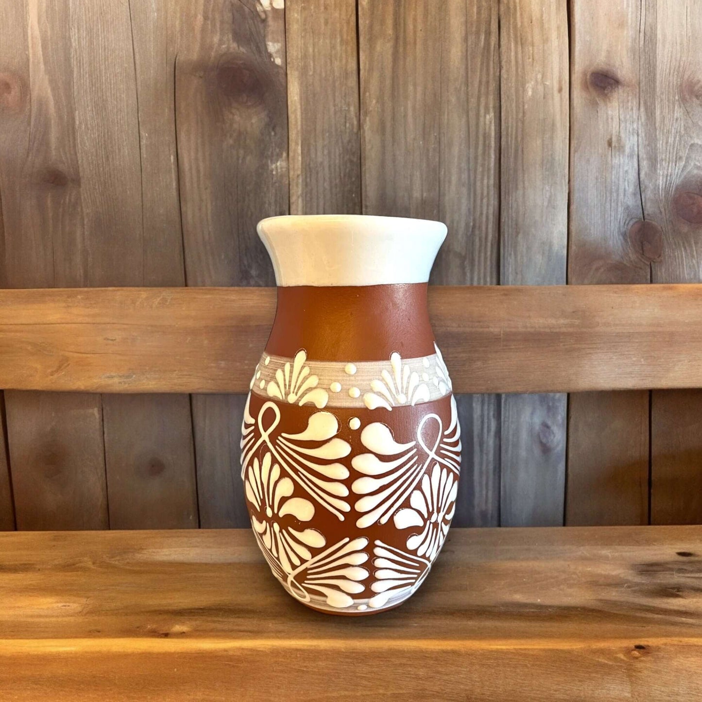 Handmade Talavera Vase | Mexican Pottery Decor