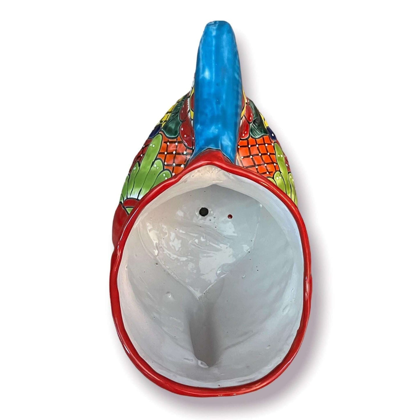 Rare XL Talavera Fish Planter | Hand-Painted Pottery