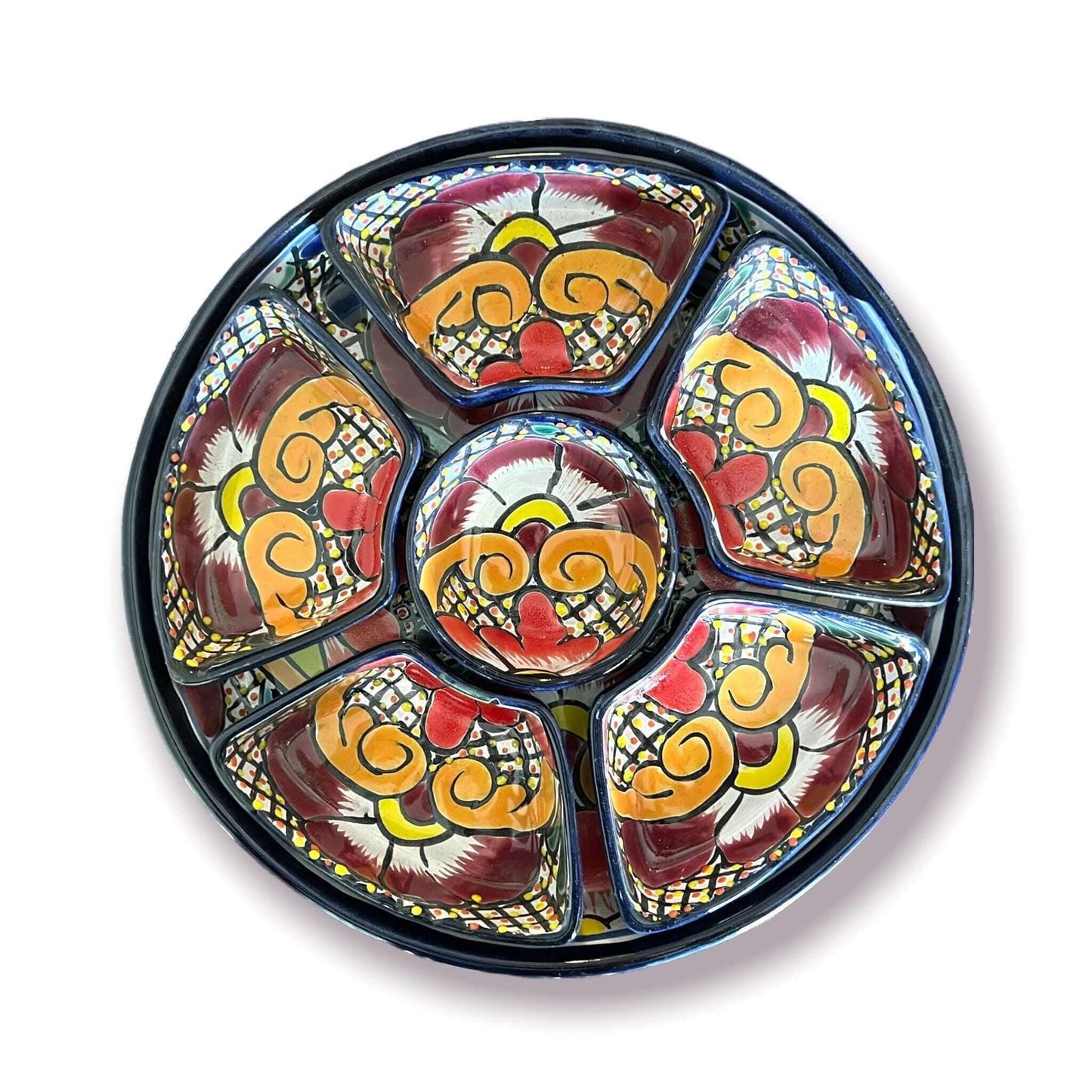 Mexican Talavera Sectional Appetizer Tray