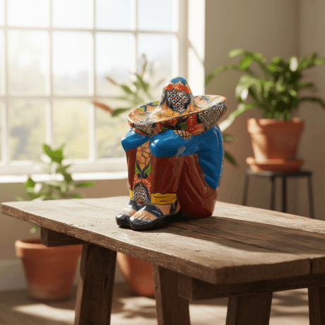Talavera Panchito Sleeping Man Figurine - lifestyle product view 1