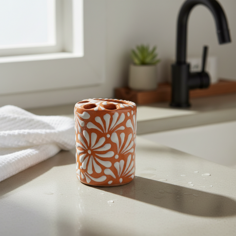 Talavera Toothbrush Holder - lifestyle product view 1