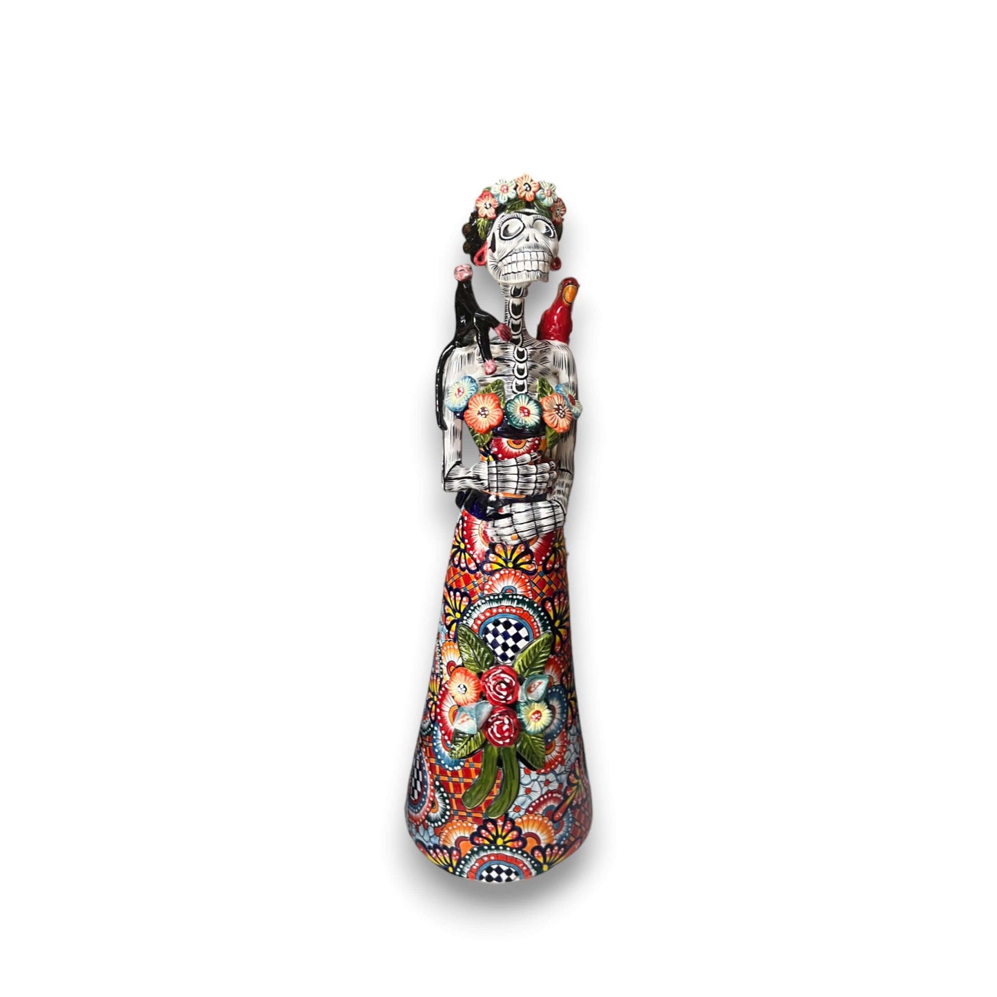 Talavera Catrina Statue - 33" Day of the Dead