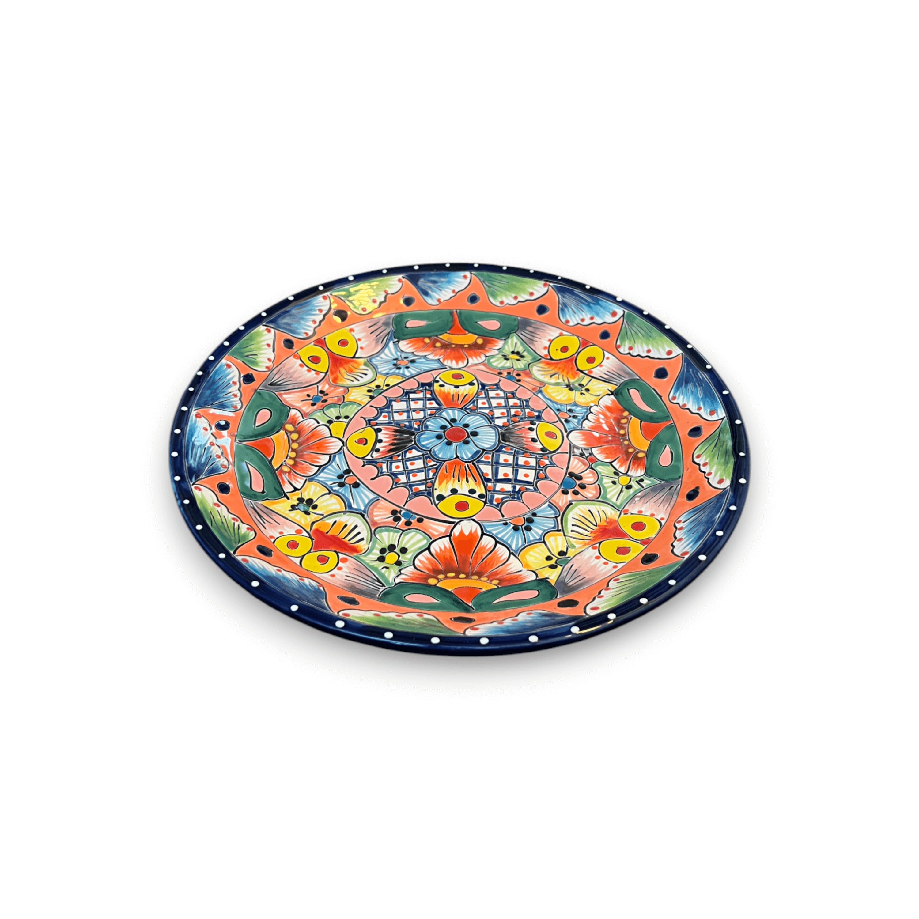 11.5" Talavera Plate - Vibrant Mexican Dinnerware