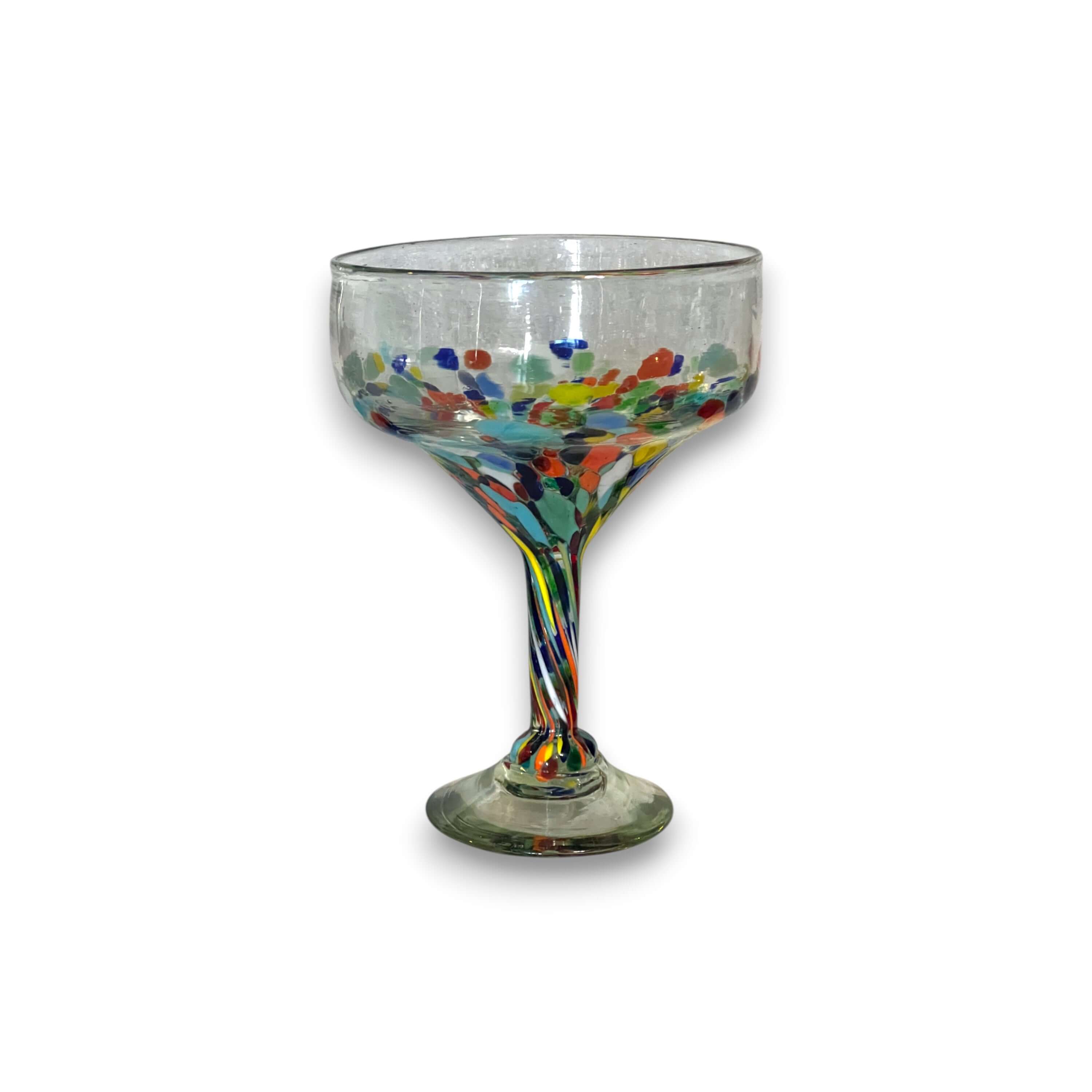 Hand-Blown Mexican Margarita Glass Gift