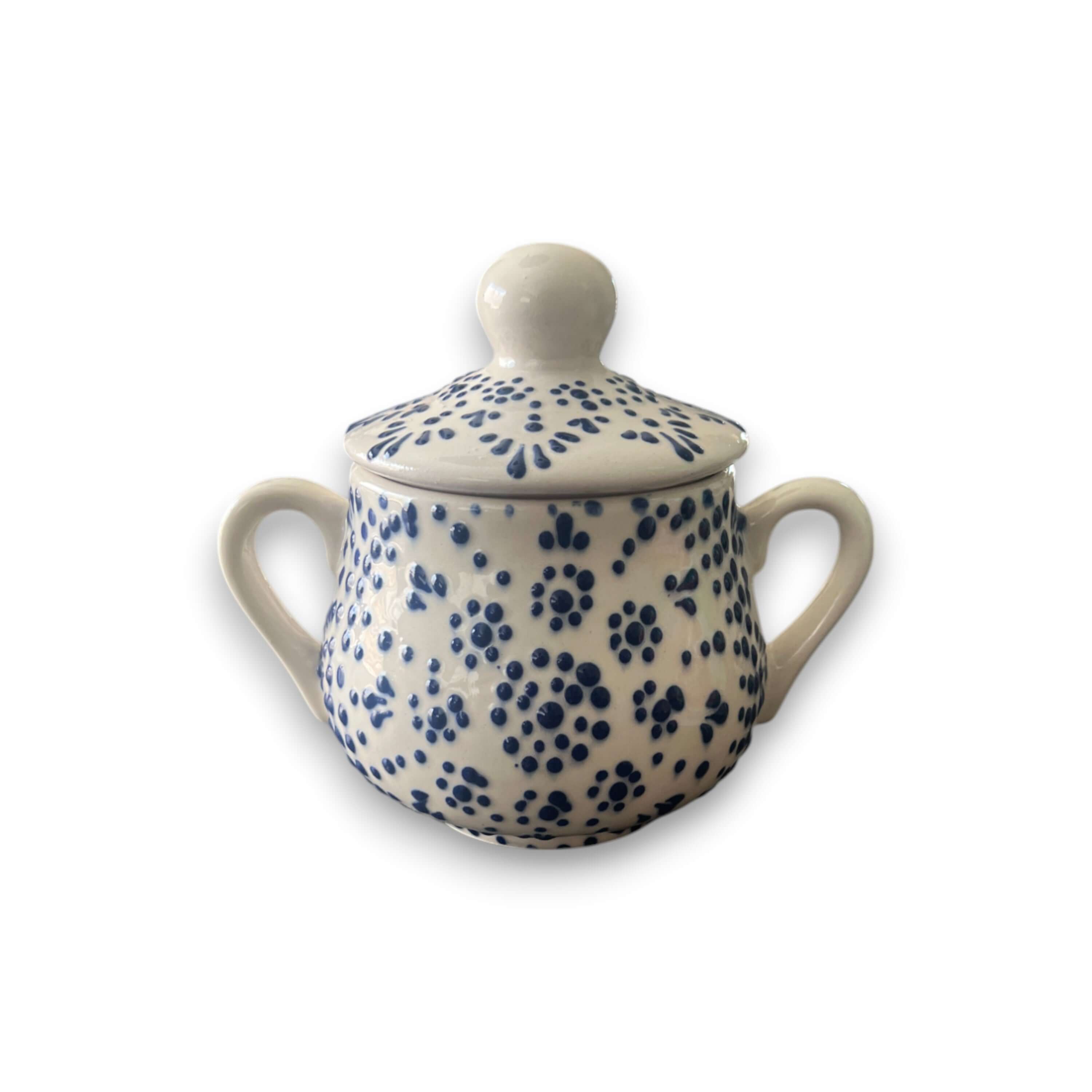 Blue & White Talavera Sugar Jar | Handmade