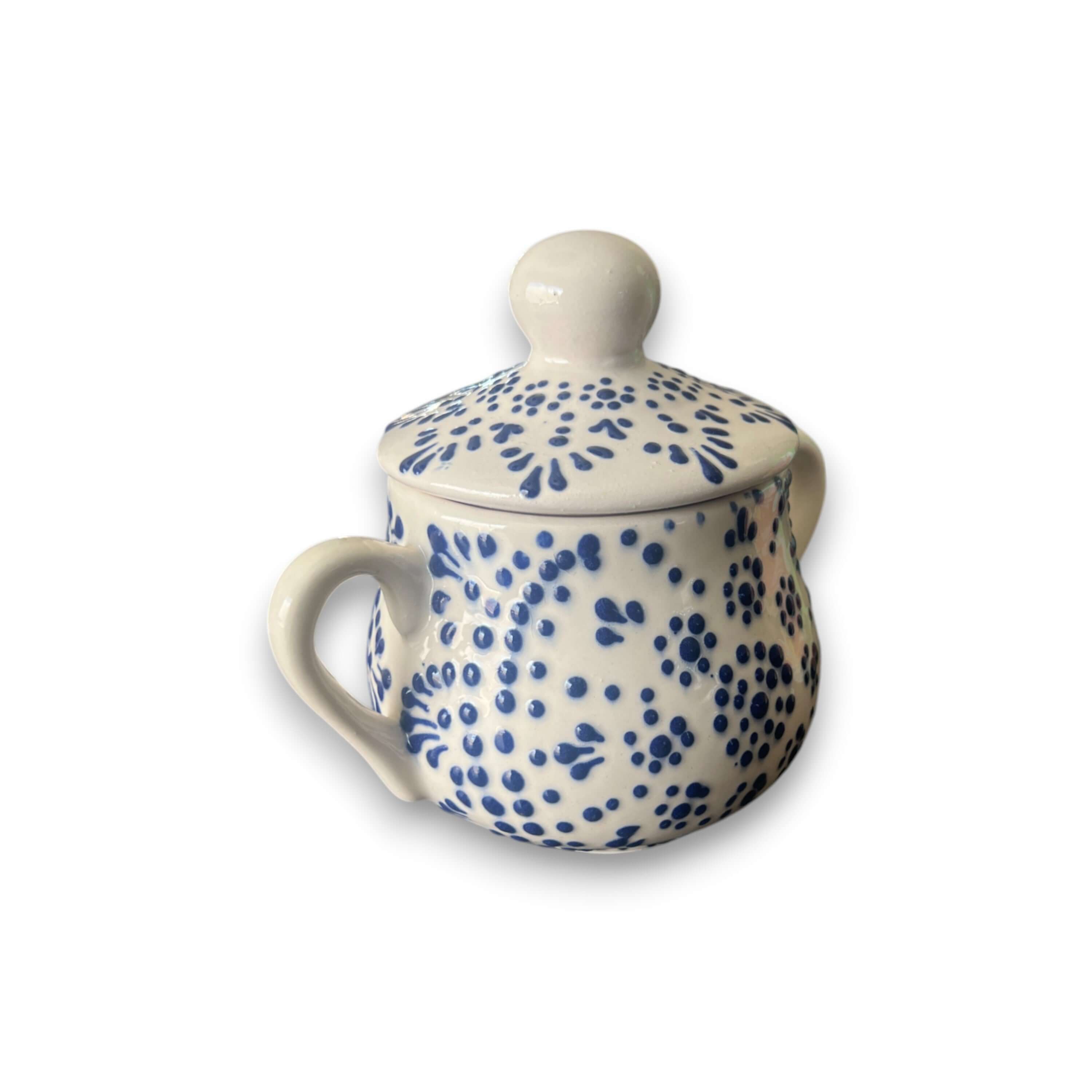 Blue & White Talavera Sugar Jar | Handmade