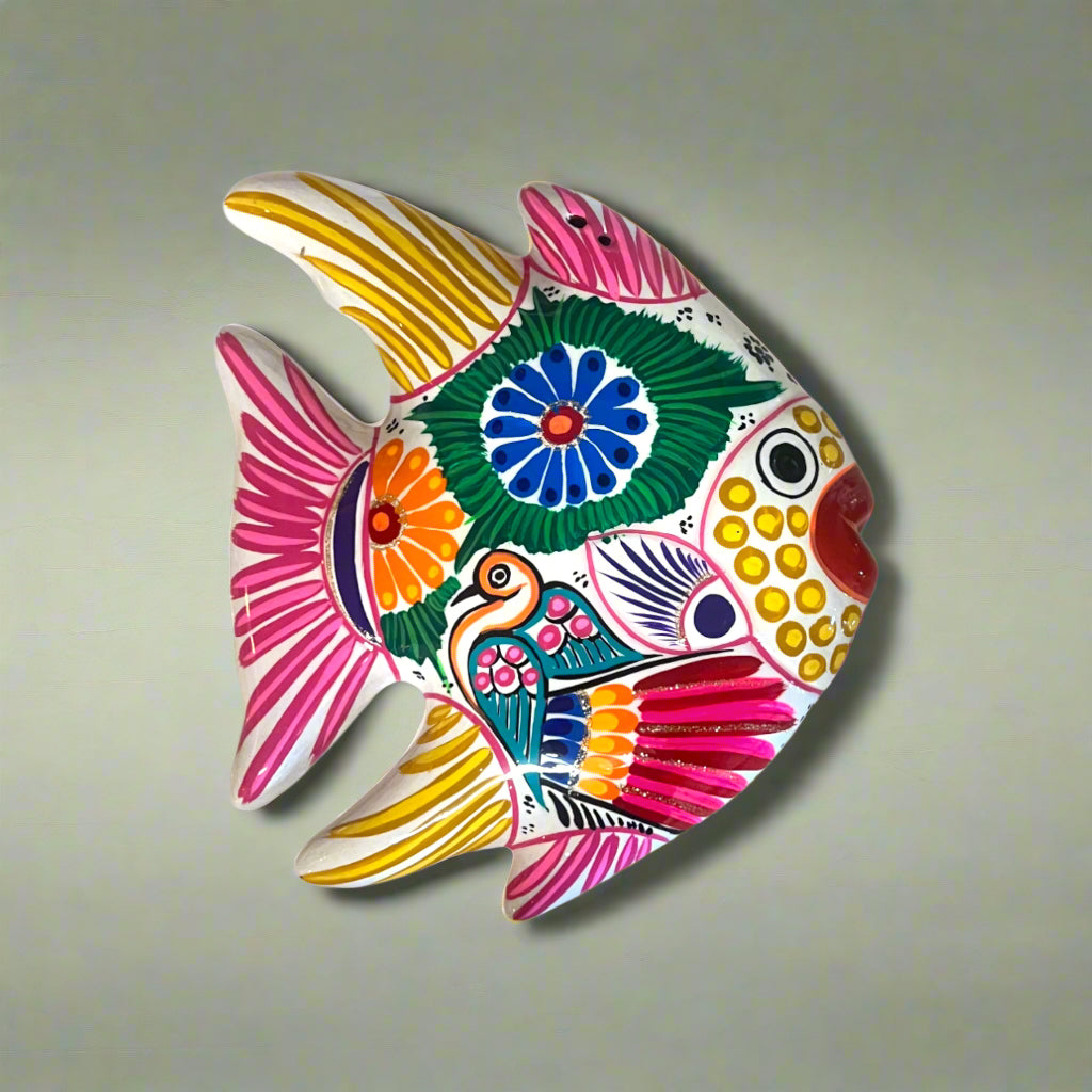 Guerrero Fish Wall Decor | Colorful Hand-Painted Mexican Art