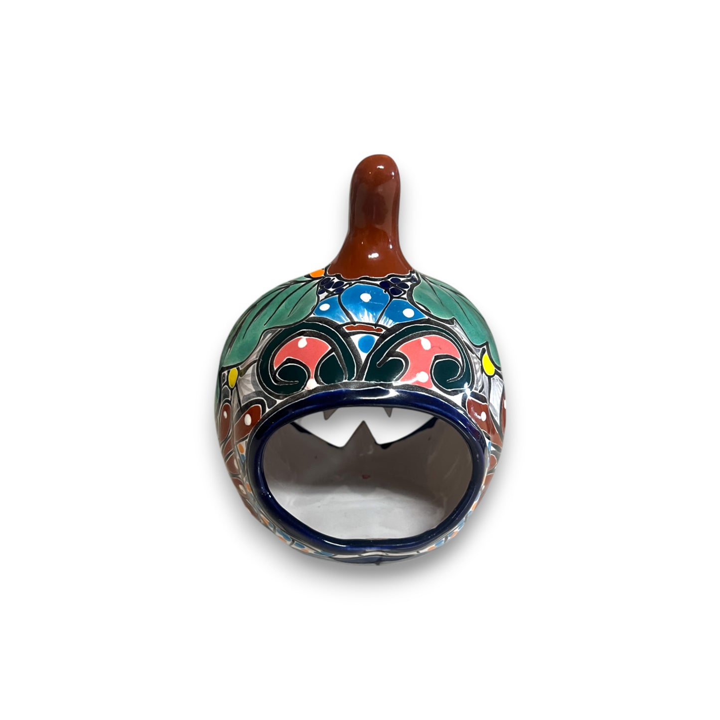 Talavera Jack-O'-Lantern | Colorful Mexican Pumpkin Decor