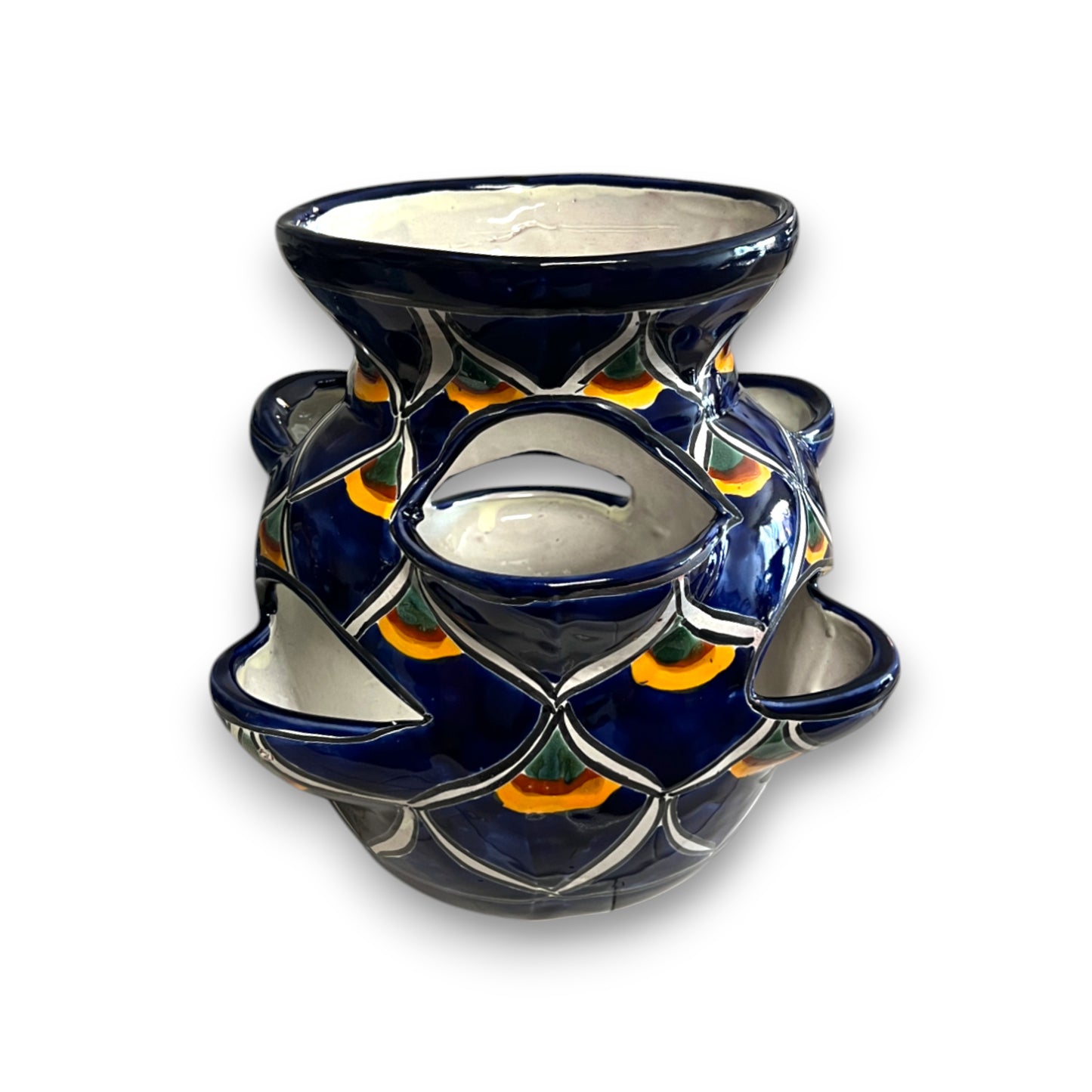 Talavera Strawberry Planter | Blue Peacock Design