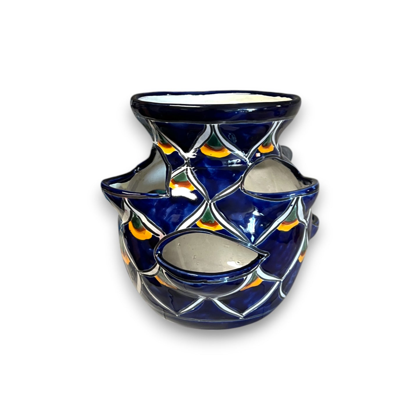 Talavera Strawberry Planter | Blue Peacock Design