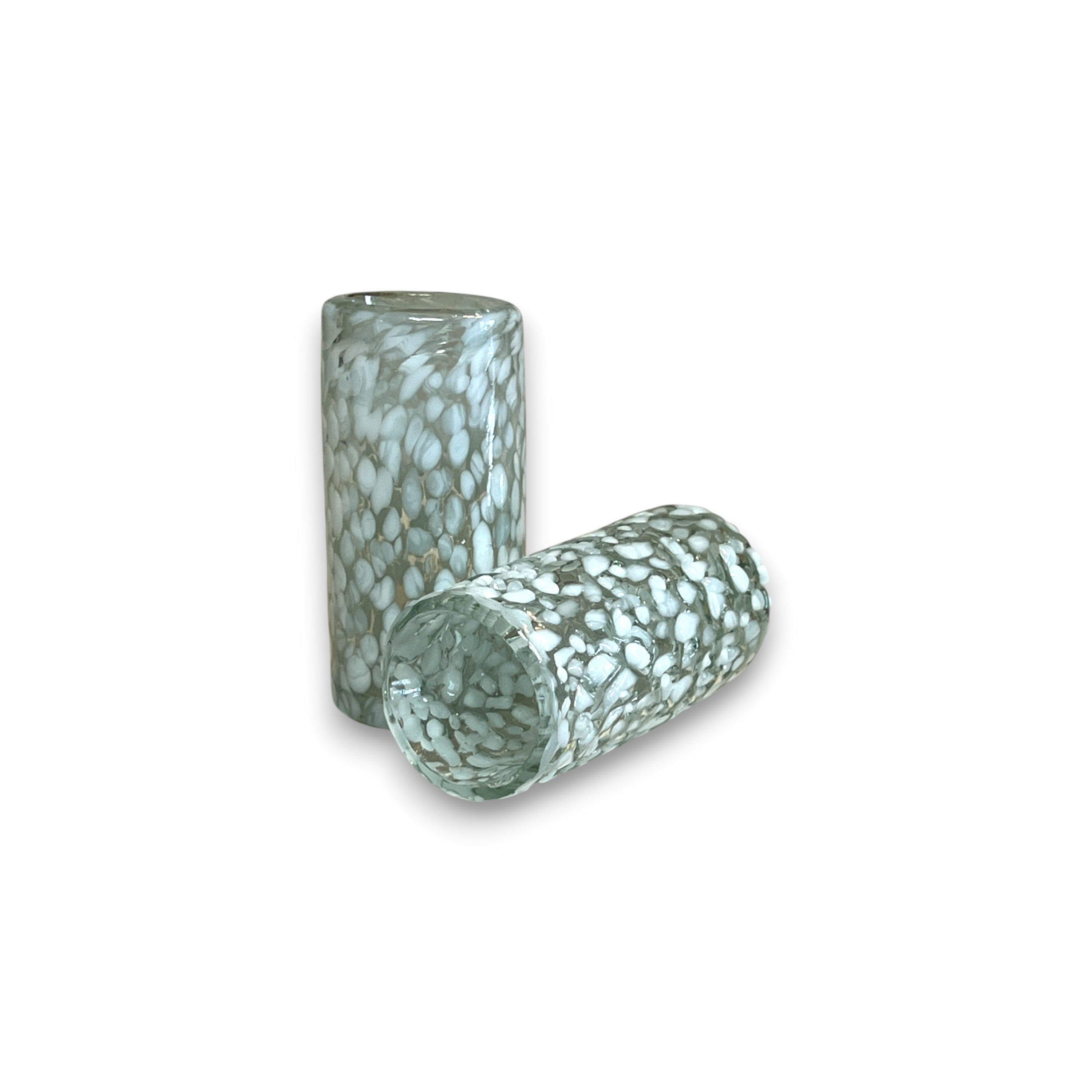 White Pebbled Shot Glass | Handcrafted Mexican Barware