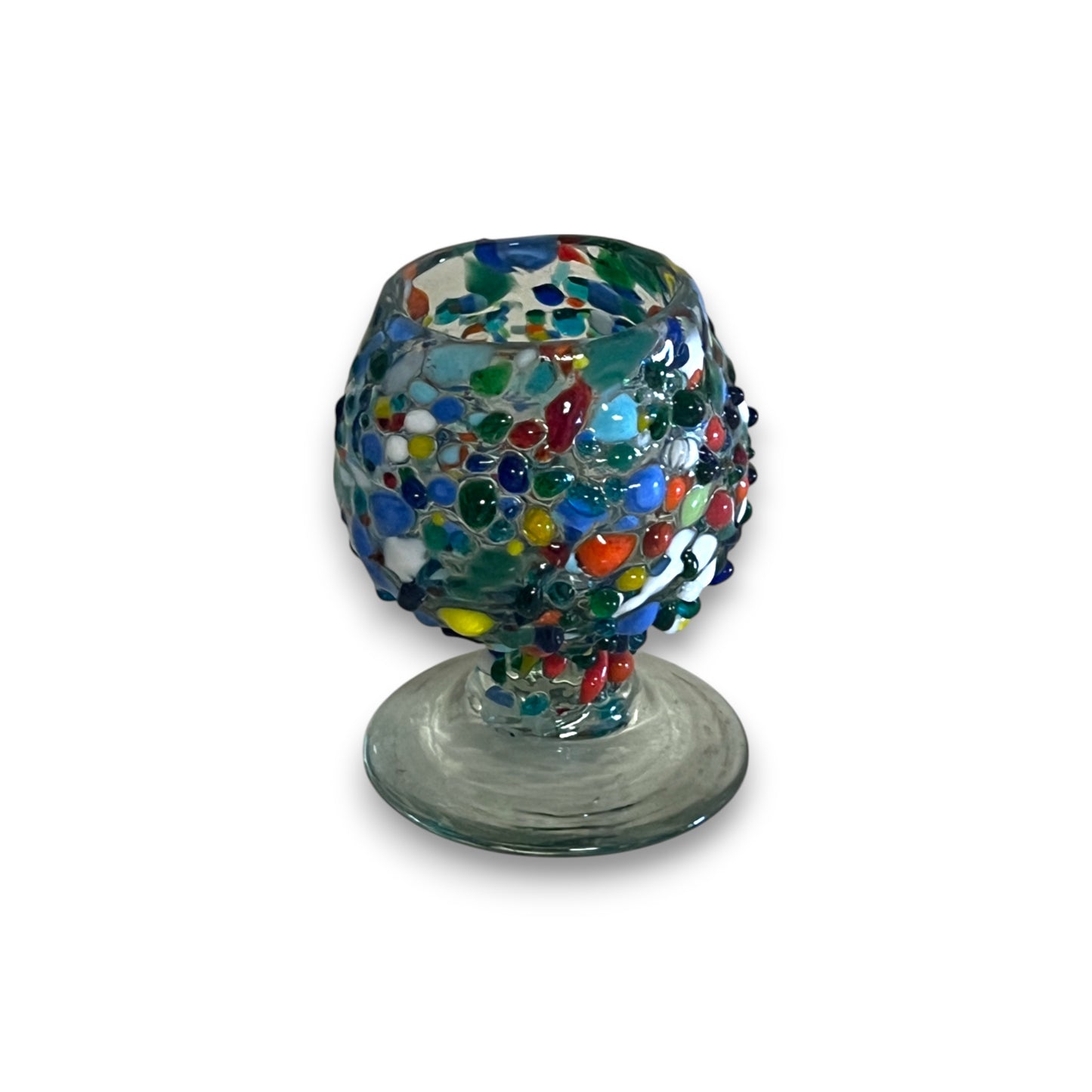 Confetti Rock Shot Glass | Handcrafted Mexican Cognac-Style Glass