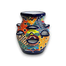 Talavera Strawberry Planter Pot | Hand-Painted Mexican Ceramic - vibrant hand-painted Talavera strawberry pot with floral and geometric patterns