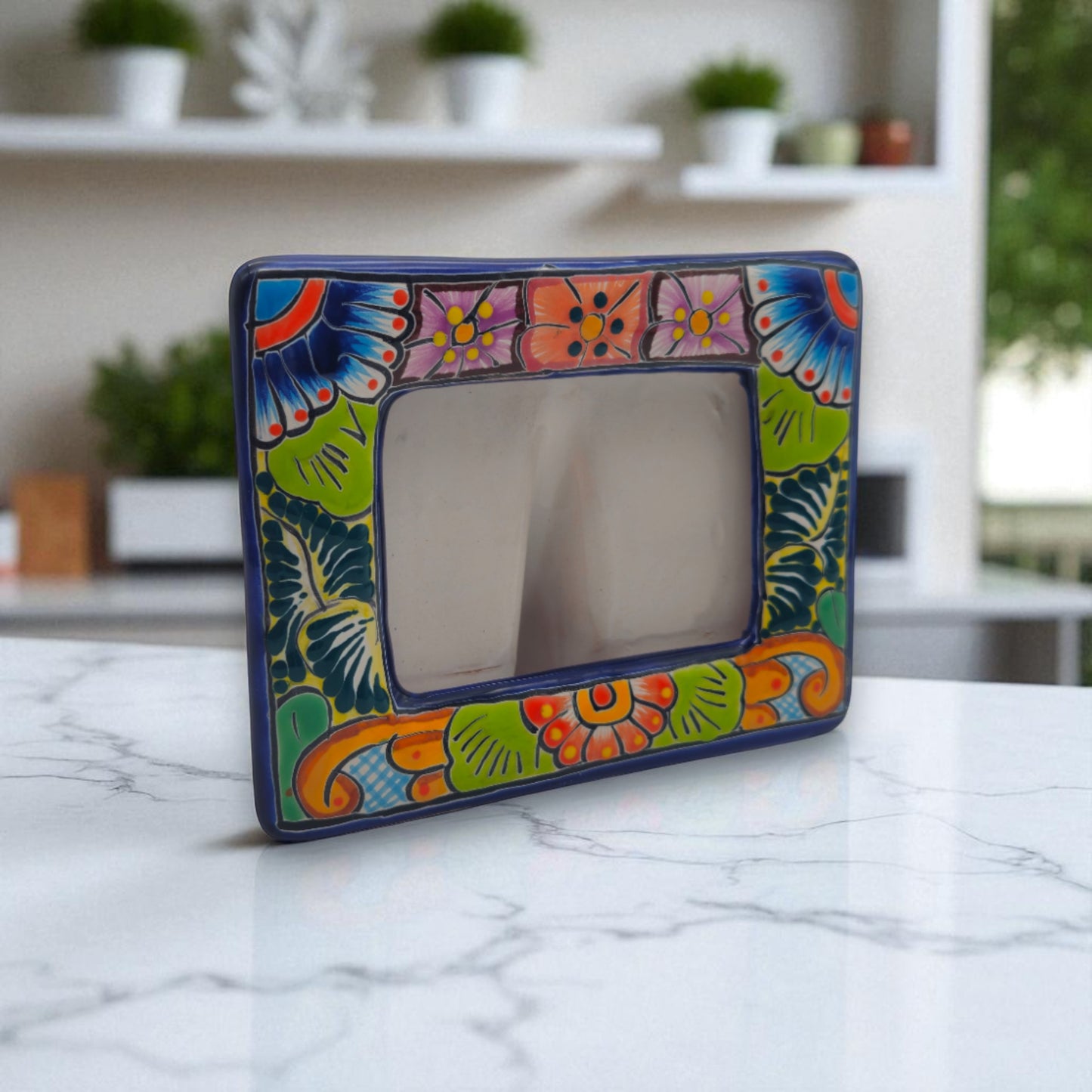 Talavera Picture Frame | Colorful Handcrafted Mexican Home Decor