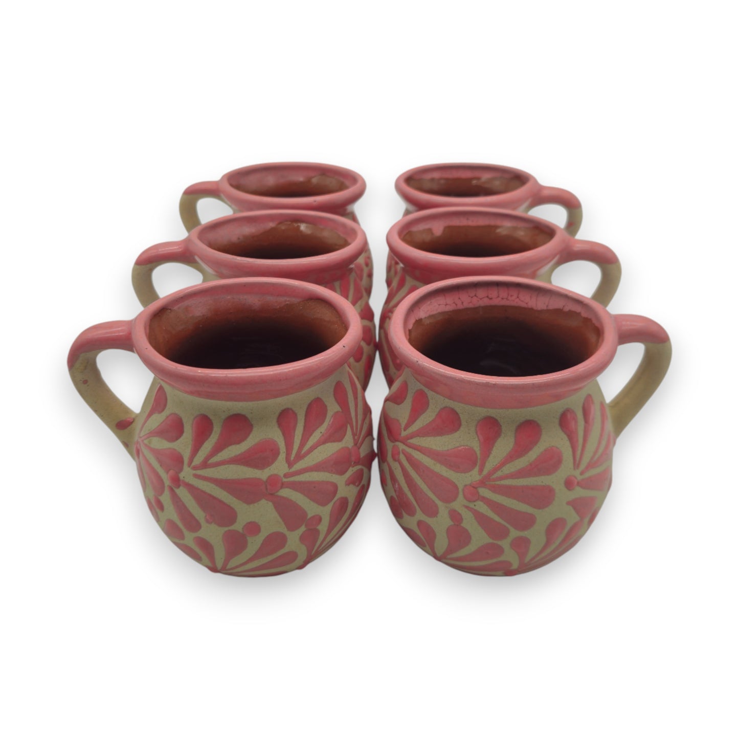 Pink Talavera Mug | Authentic Handmade Mexican Clay Jarrito