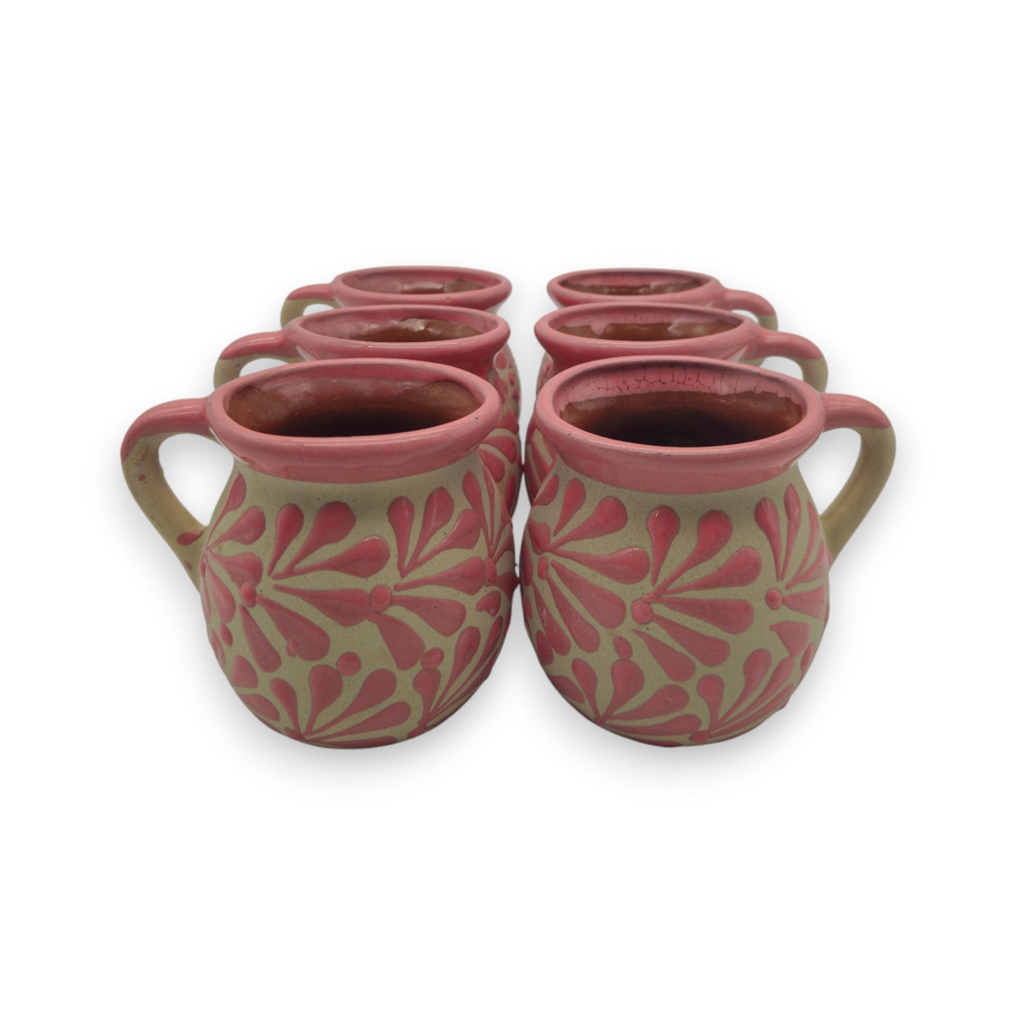 Pink Talavera Mug | Authentic Handmade Mexican Clay Jarrito