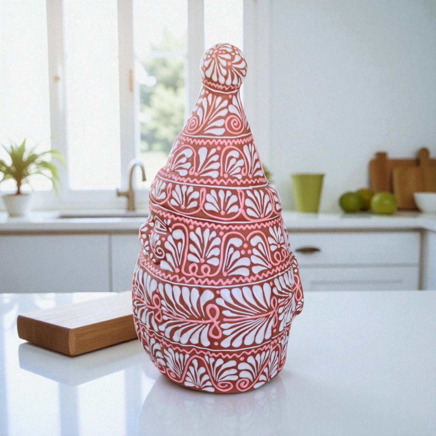 Terracotta Talavera Santa | Handcrafted Holiday Statue