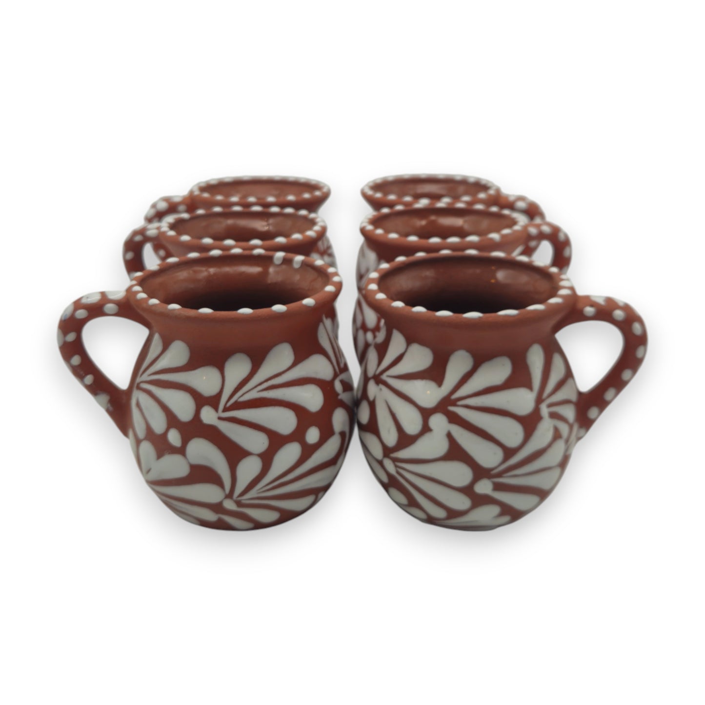 Set of 50 Talavera Jarritos | Handcrafted Mexican Clay Mugs