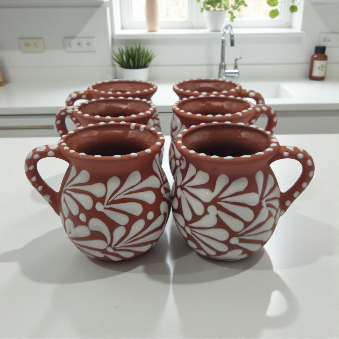 Set of 50 Talavera Jarritos | Handcrafted Mexican Clay Mugs