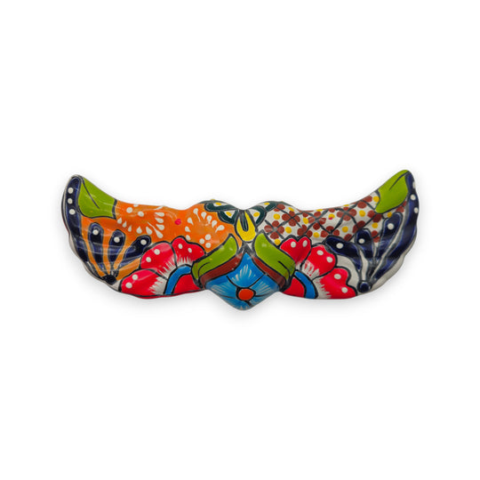 Talavera Winged Heart | Hand-Painted Mexican Ceramic Art