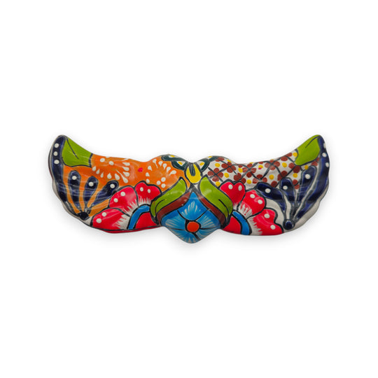 Talavera Winged Heart | Hand-Painted Mexican Ceramic Art