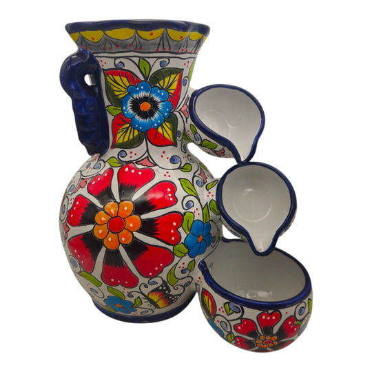 Talavera Floral Water Fountain | Handcrafted Mexican Art