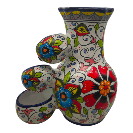 Talavera Floral Water Fountain | Handcrafted Mexican Art