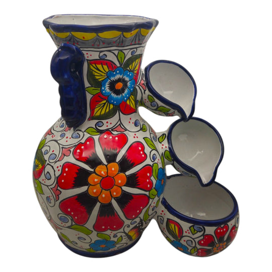Talavera Floral Water Fountain | Handcrafted Mexican Art