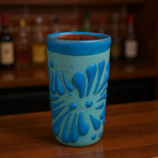 Pink & Blue Talavera Shot Glass Set | Gender Reveal Party Favors