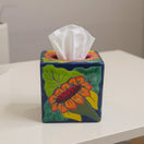 Talavera Sunflower Tissue Box | Hand-Painted Ceramic Décor