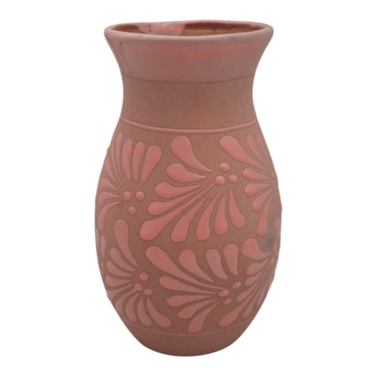 Pink Talavera Vase | Handcrafted Floral Pottery